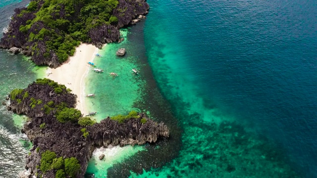 Caramoan 群岛，南甘马缨岛，菲律宾视频素材