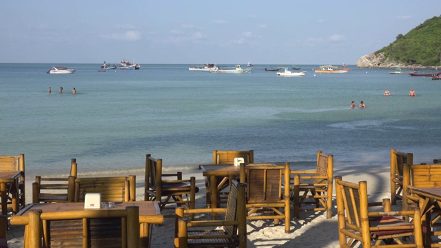 海滩餐厅视频素材