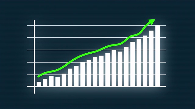 商业信息图的动画。视频素材