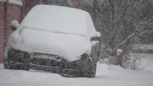 暴雪视频素材