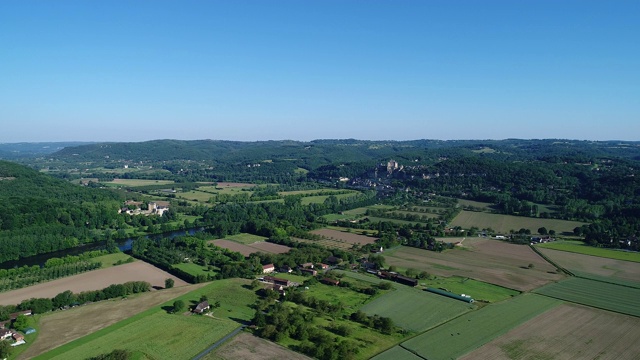 黑城堡山谷Périgord在法国视频素材