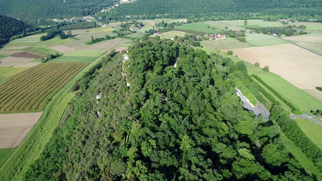 黑城堡山谷Périgord在法国视频素材