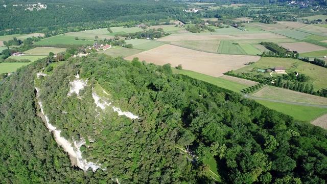 黑城堡山谷Périgord在法国视频素材