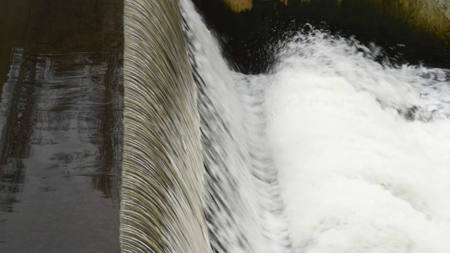 坝水流，水面水流视频素材