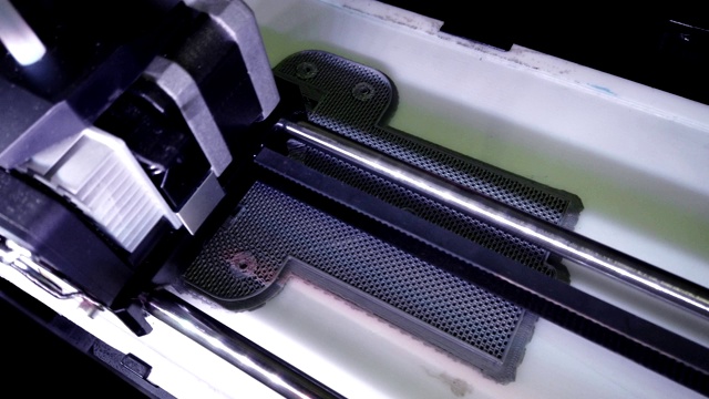 自动三维3d打印机执行产品创造。视频素材