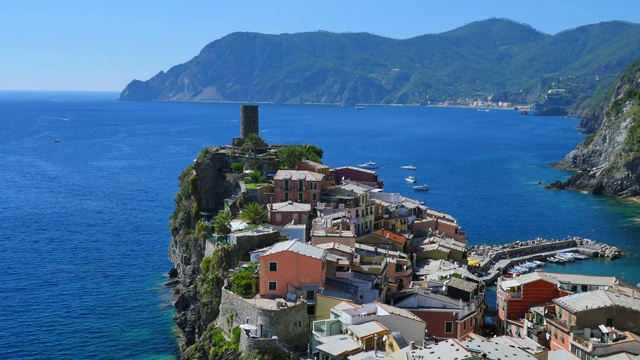 Vernazza，五个地球，意大利视频素材