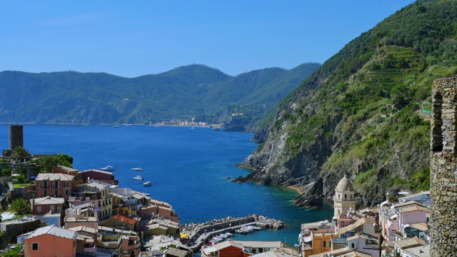 Vernazza，五个地球，意大利视频素材