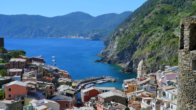 Vernazza，五个地球，意大利视频素材