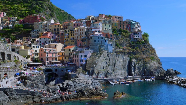 Manarola，五个地球，意大利视频素材