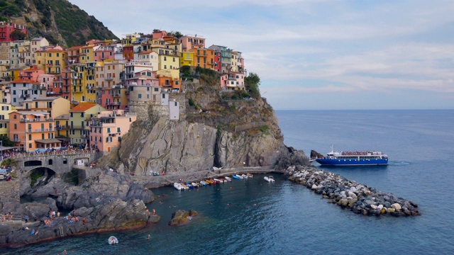 Manarola，五个地球，意大利视频素材