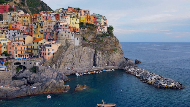 Manarola，五个地球，意大利视频素材