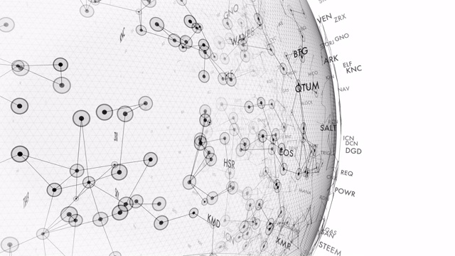 Cryptocurrency市场符号视频素材