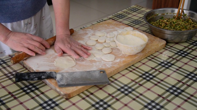 中国饺子视频素材