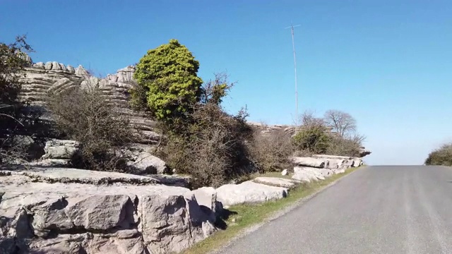 El Torcal de Antequera, Andalusia, Spain，在Antequera, Malaga省。视频素材