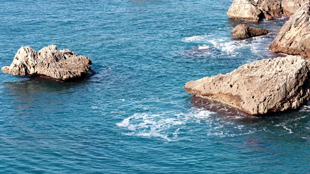 海岸线的观点视频素材