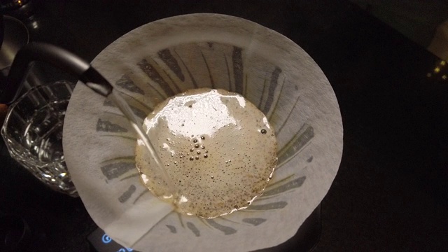 过滤咖啡一步一步，V60制作视频素材