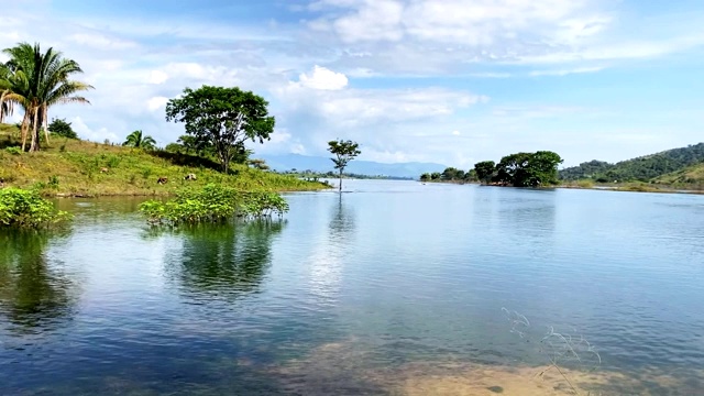 波科诺大坝全景。特鲁希略的国家,委内瑞拉视频素材