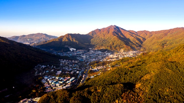 乡村风景/京畿道，韩国视频素材