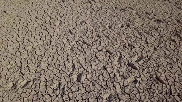 气候变化和干旱土地，水危机和全球变暖视频素材