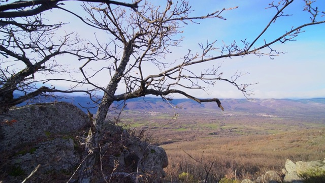 高山上广阔的风景视频素材