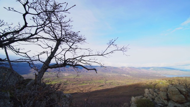 高山上广阔的风景视频素材