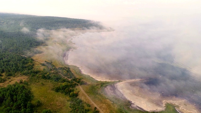 Kersleti鸟瞰图，Lääne县，爱沙尼亚视频素材