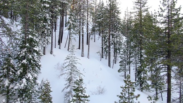 雪山鸟瞰图视频素材