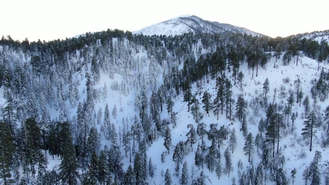 雪山鸟瞰图视频素材