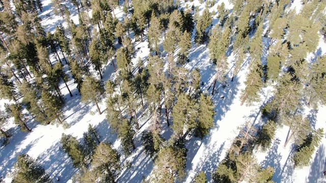 雪山鸟瞰图视频素材