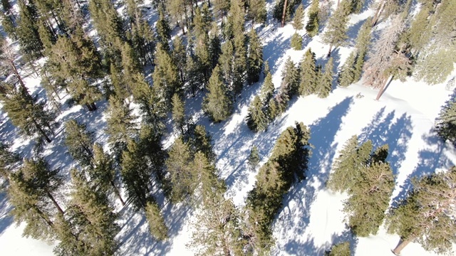 雪山鸟瞰图视频素材