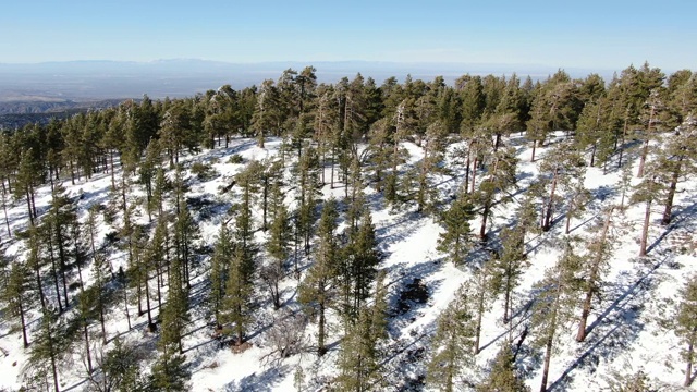 雪山鸟瞰图视频素材