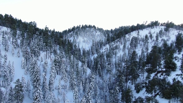 雪山鸟瞰图视频素材