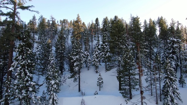 雪山鸟瞰图视频素材