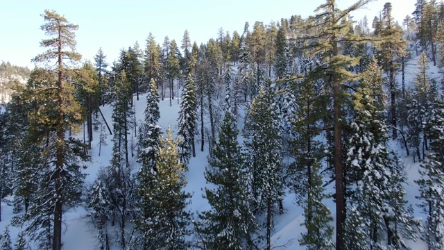 雪山鸟瞰图视频素材