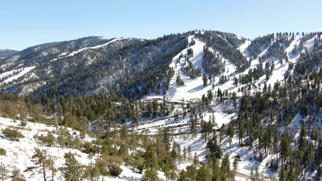 雪山鸟瞰图视频素材