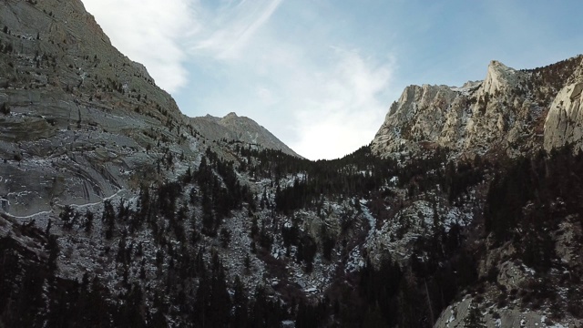 雪山鸟瞰图视频素材