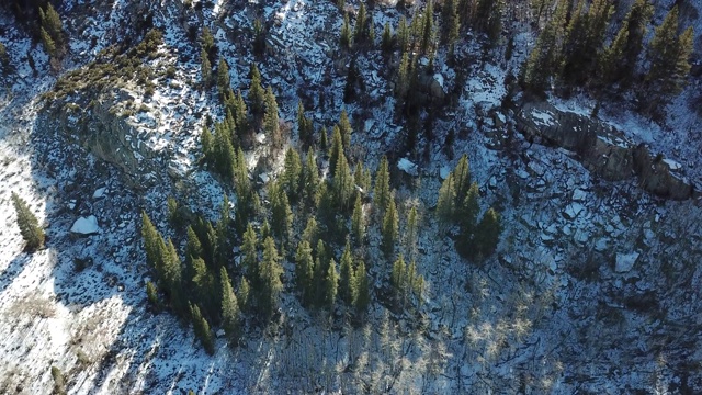 雪山鸟瞰图视频素材