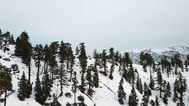 雪山鸟瞰图视频素材