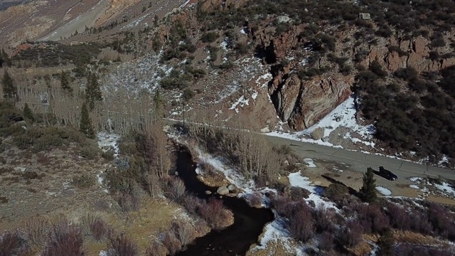 雪山鸟瞰图视频素材