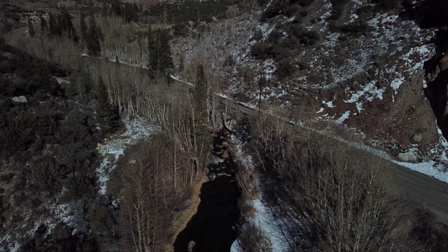 雪山鸟瞰图视频素材