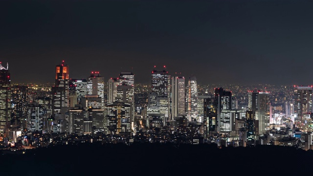 东京夜景(缩小)视频素材