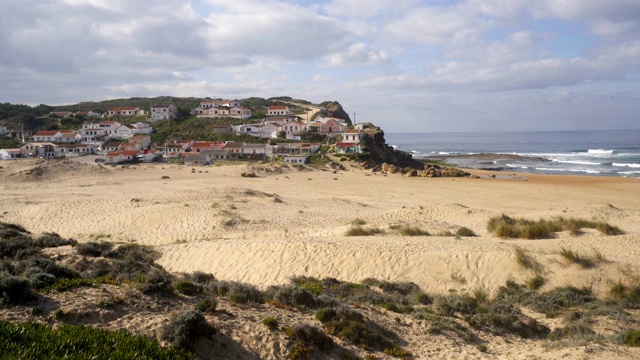 葡萄牙维森特Costa Vicentina的Praia de Clerigo海滩视频素材