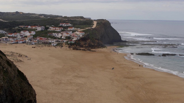 葡萄牙维森特Costa Vicentina的Praia de Clerigo海滩视频素材