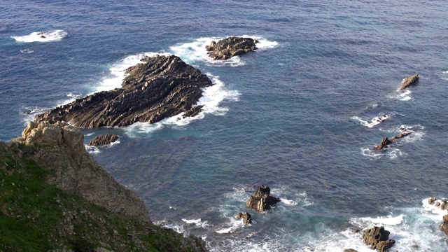 Praia da Arrifana海滩海边悬崖在Costa Vicentina，葡萄牙视频素材