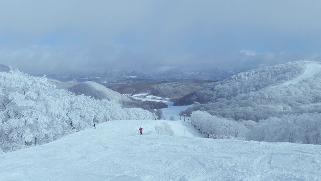 霜和滑雪视频素材