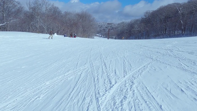 霜和滑雪视频素材