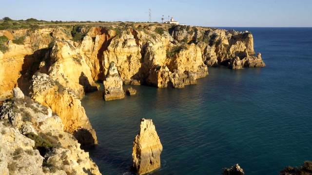 葡萄牙拉各斯的Ponta da Piedade视频素材