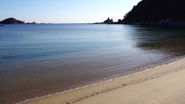 海景，可以看到美丽的海湾。俄罗斯纳霍德卡视频素材