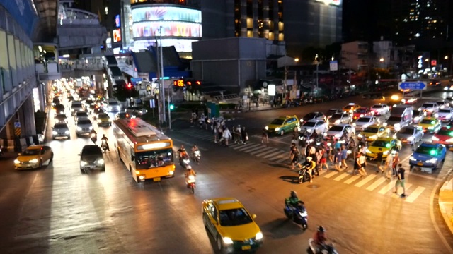 亚洲城市交通视频素材