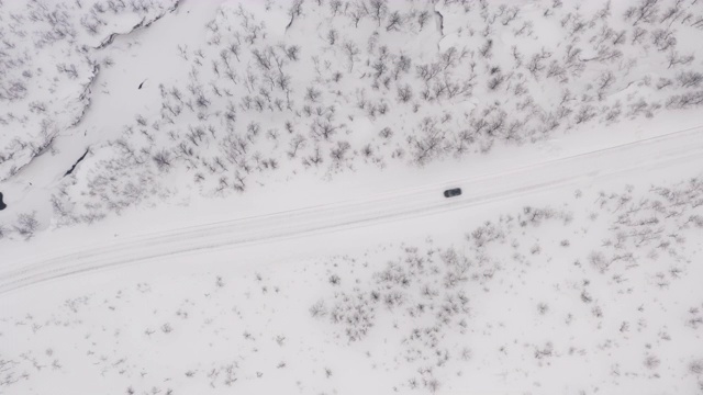 冬日里的冬日路视频素材